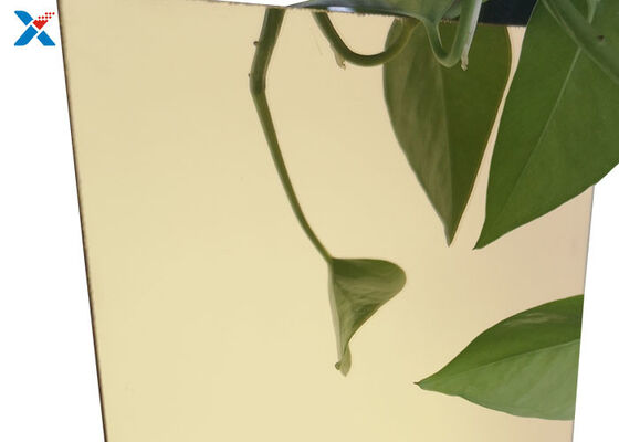 購入 1mmの金アクリル ミラー シートは懸命に表面の風防ガラスの版に塗った online manufacture